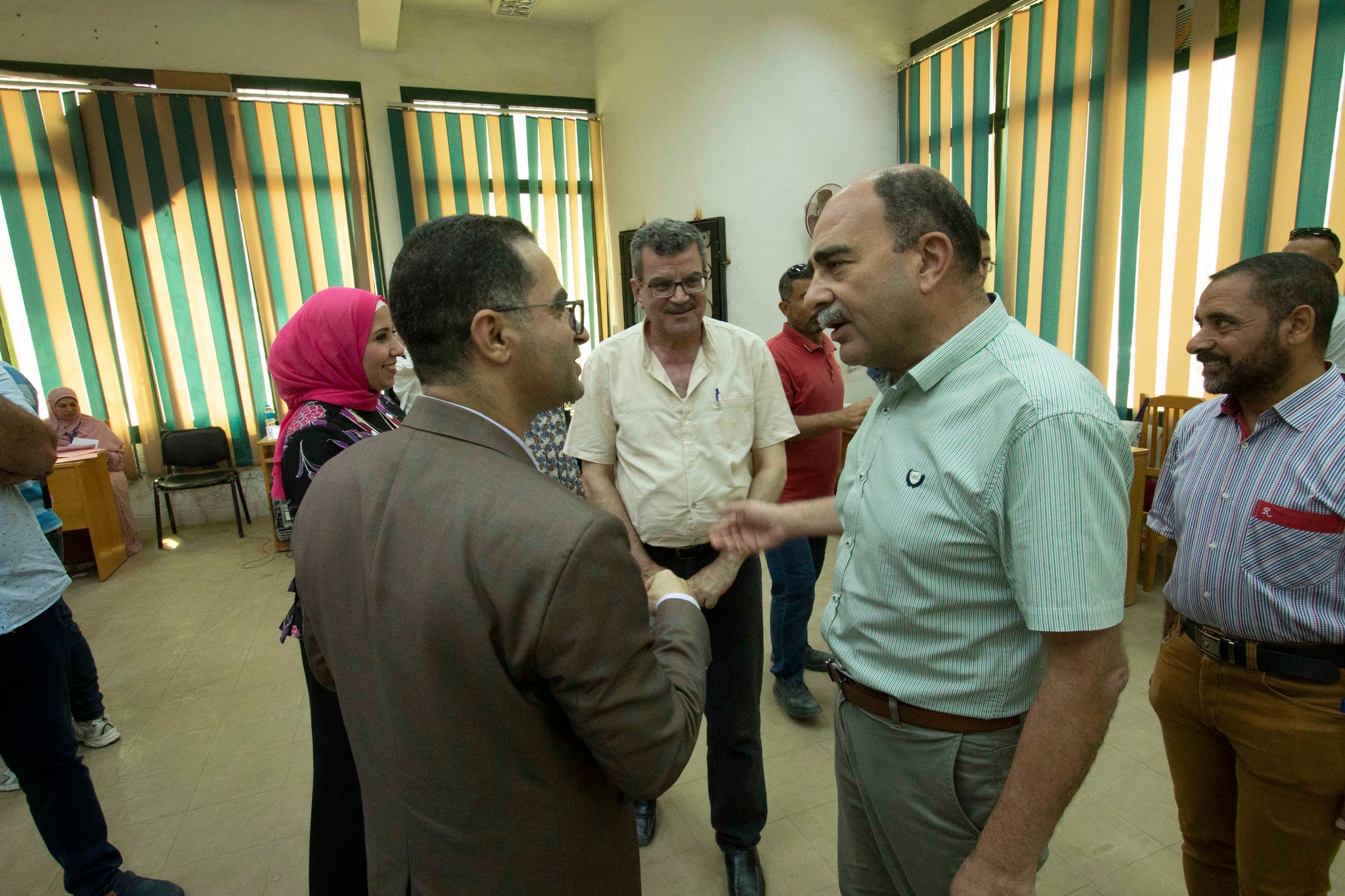  تفقد السيد الأستاذ الدكتور محمود محمد المليجى مقر تقديم ملفات الطلاب لجامعة المنصورة الأهلية